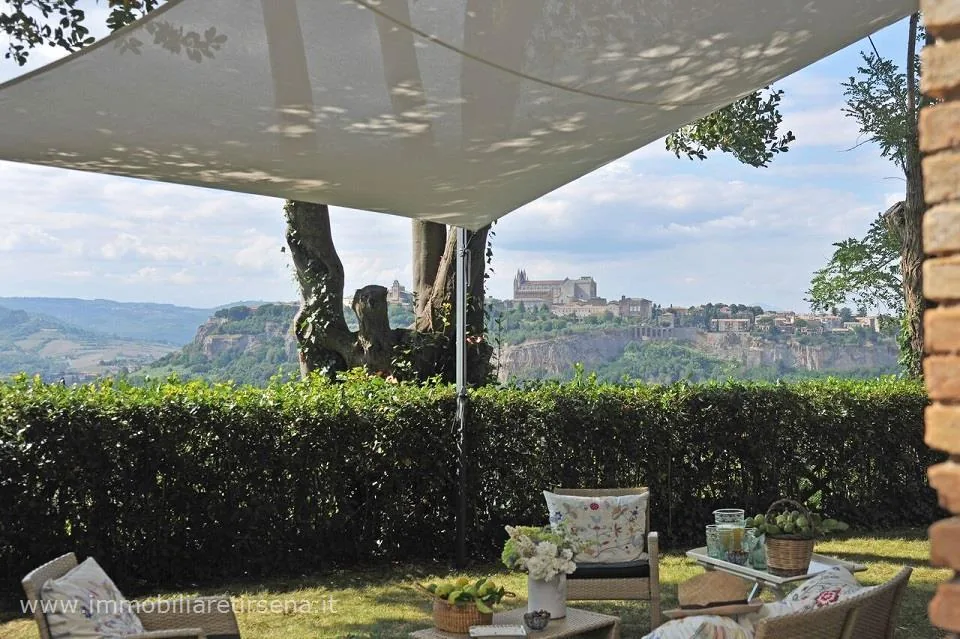 The terrace view The view across the valley from one of the estate's terraces